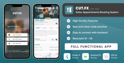 Cutfx salon booking appointment massage spa barber listing multi vendor.png