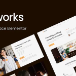 Cworks coworking space elementor template kit codermarket.png