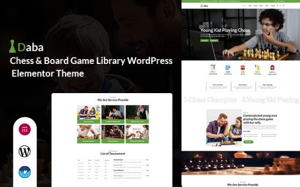Daba chess board game library wordpress elementor theme.jpg