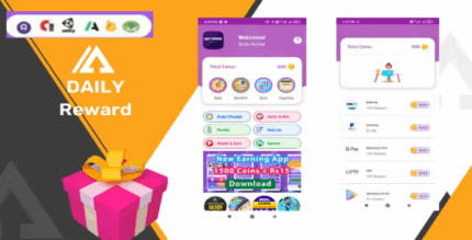 Daily reward advanced android earning app admob facebook bidding .png