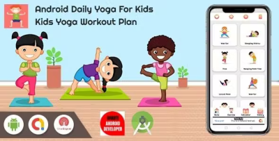Daily yoga for kids easy workout plan with admob facebook ads codermarket.png