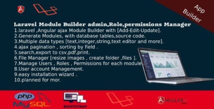 Dashboard builder crud users roles permission files manager invoices .jpeg