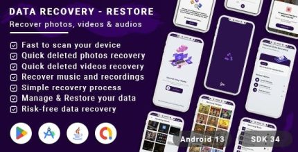Data recovery restore data photos videos audios recovery android13 .jpeg