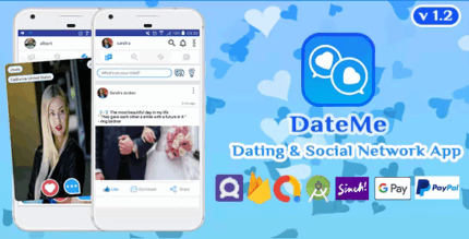 Dateme dating friend chat facebook clone social network android app .png
