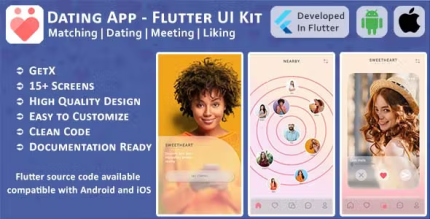 Dating app matching likes meeting new people flutter mobile ui.png