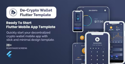 De crpyto wallet cryptocurrency mobile app flutter template codermarket.png