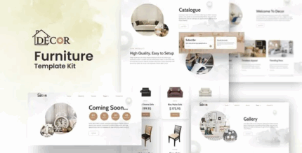 Decor furniture interior design elementor template kit codermarket.png