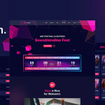 Deefun festival event organizer elementor template kit codermarket.png