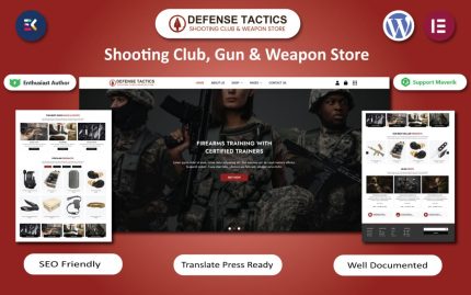Defense tactics shooting club gun weapon store wordpress elementor template.jpg