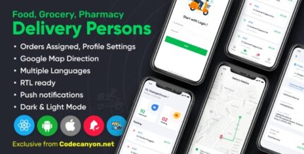 Delivery person for food grocery pharmacy stores react native wordpress.jpg