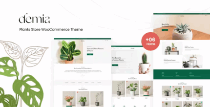 Demia plants store woocommerce wordpress theme codermarket.png