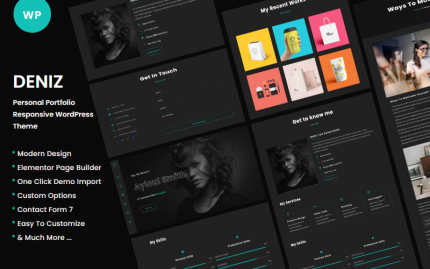 Deniz personal portfolio wordpress theme.png