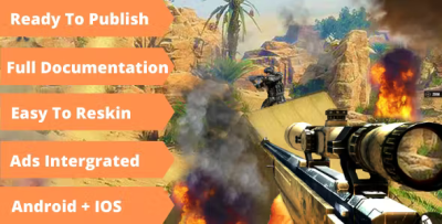 Desert sniper 3d shooting unity complete game ready to publish codermarket.png