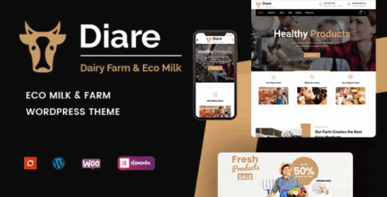 Diare eco milk diary farm wordpress theme codermarket.png