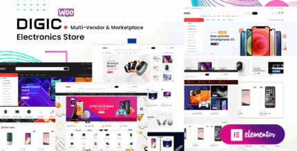 Digic electronics store woocommerce theme codermarket.png