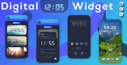 Digital clock widget seven time resizable clock digi clock widget .png
