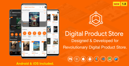 Digital download products store for ebook video photo using flutter for.png