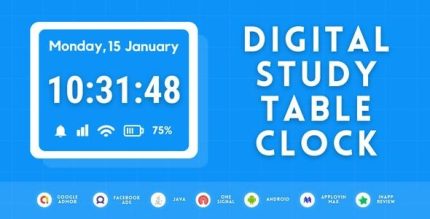 Digital study table clock android codermarket.jpeg