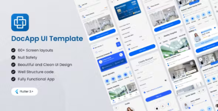 Docapp doctor appoinment ui kit flutter app codermarket.png