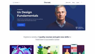 Docent pro wordpress lms theme for single instructor themeum codermarket.jpg