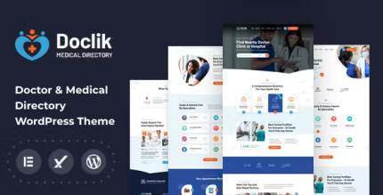 Doclik medical clinic directory wordpress theme rtl codermarket.png
