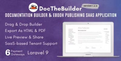 Docthebuilder documentation builder ebook publishing saas application .jpg