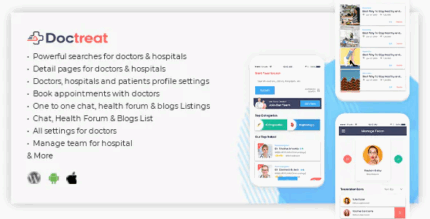 Doctreat react native mobile app for android and ios codermarket.png