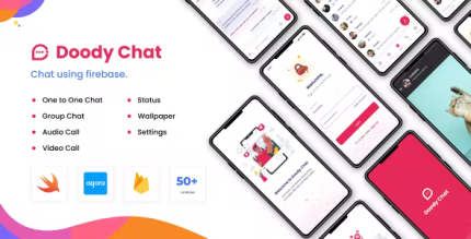 Doodychat firebase chat application in ios codermarket.png