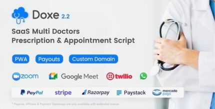 Doxe saas doctors chamber prescription appointment software codermarket.jpg