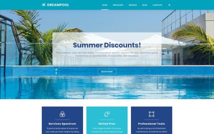 Dream pool pool cleaning pool repair wordpress theme.jpg