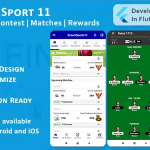 Dream sports 11 fantasy contest matches rewards flutter mobile ui.png