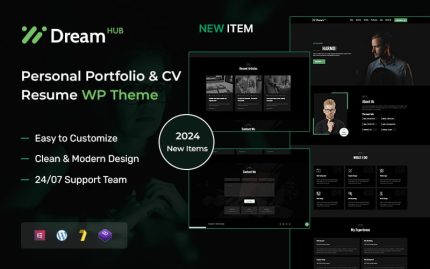 Dreamhub personal portfolio cv resume wordpress theme.jpg