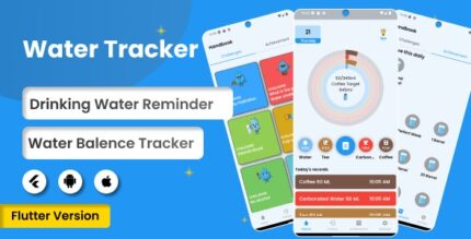 Drinking water reminder hydration and water tracker flutter android ios.jpg