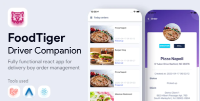Driver companion app for foodtiger delivery driver app codermarket.png