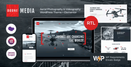 Drone media aerial photography videography theme codermarket.png