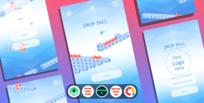 Drop ball a hypercasual game with admob ads codermarket.png