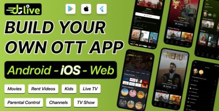 Dtlive movie tv show ott live tv streaming flutter app android ios .jpg