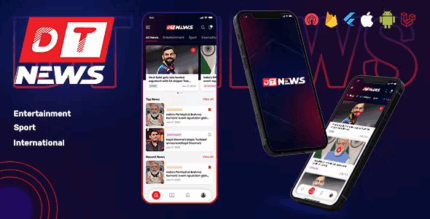 Dtnews flutter news application admin panel codermarket.png