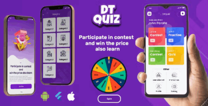 Dtquiz online quiz flutter full application laravel admin panel .png