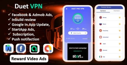 Duet pro vpn app secure vpn app fast vpn subscription startapp ads .jpg