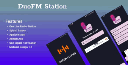 Duofm station single station radio with google ads codermarket.png