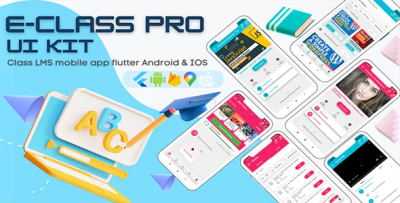 E class pro flutter app ui kit codermarket.png