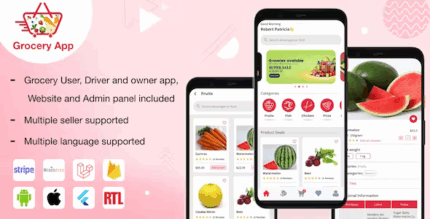 E commerce grocery app with website user seller driver app with admin.png