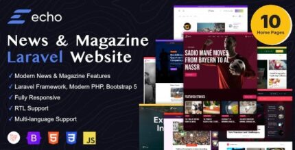 Echo news magazine laravel platform codermarket.jpeg