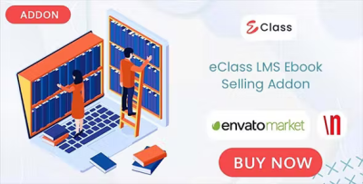 Eclass lms ebook selling addon codermarket.png