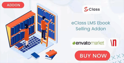 Eclass lms ebook selling addon codermarket.png
