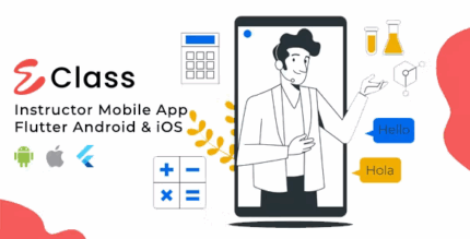 Eclass lms instructor mobile app flutter android ios codermarket.png