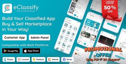 Eclassify classified buy and sell marketplace flutter app with laravel.jpeg