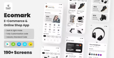 Ecomark e commerce react native cli ui kit codermarket.png