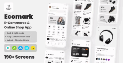 Ecomark e commerce react native cli ui kit codermarket.png